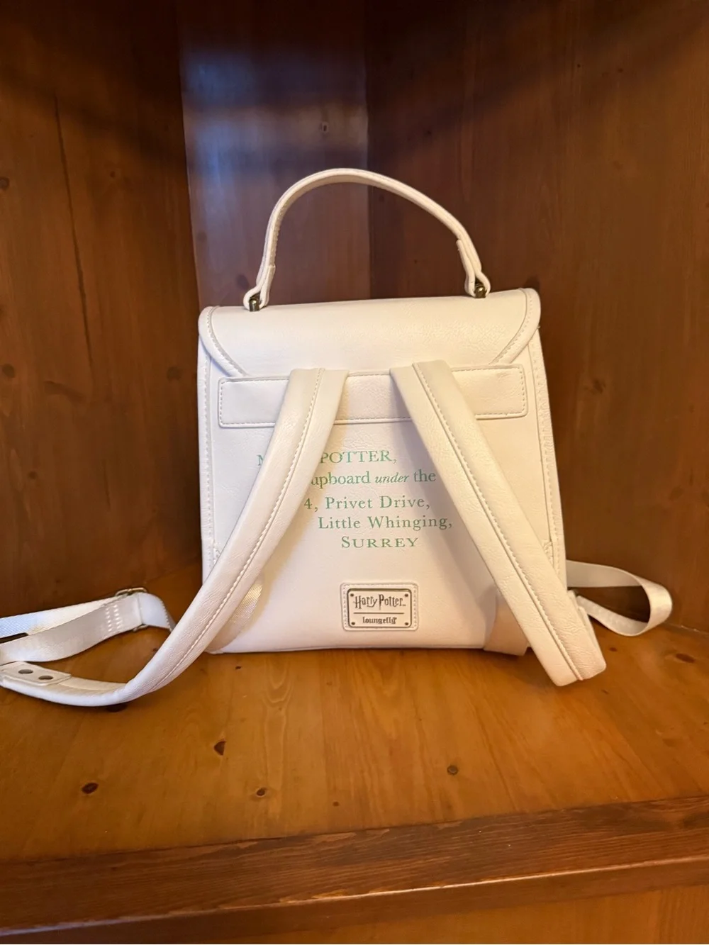 Harry Potter white Loungefly Envelope Pin Collector Mini Backpack